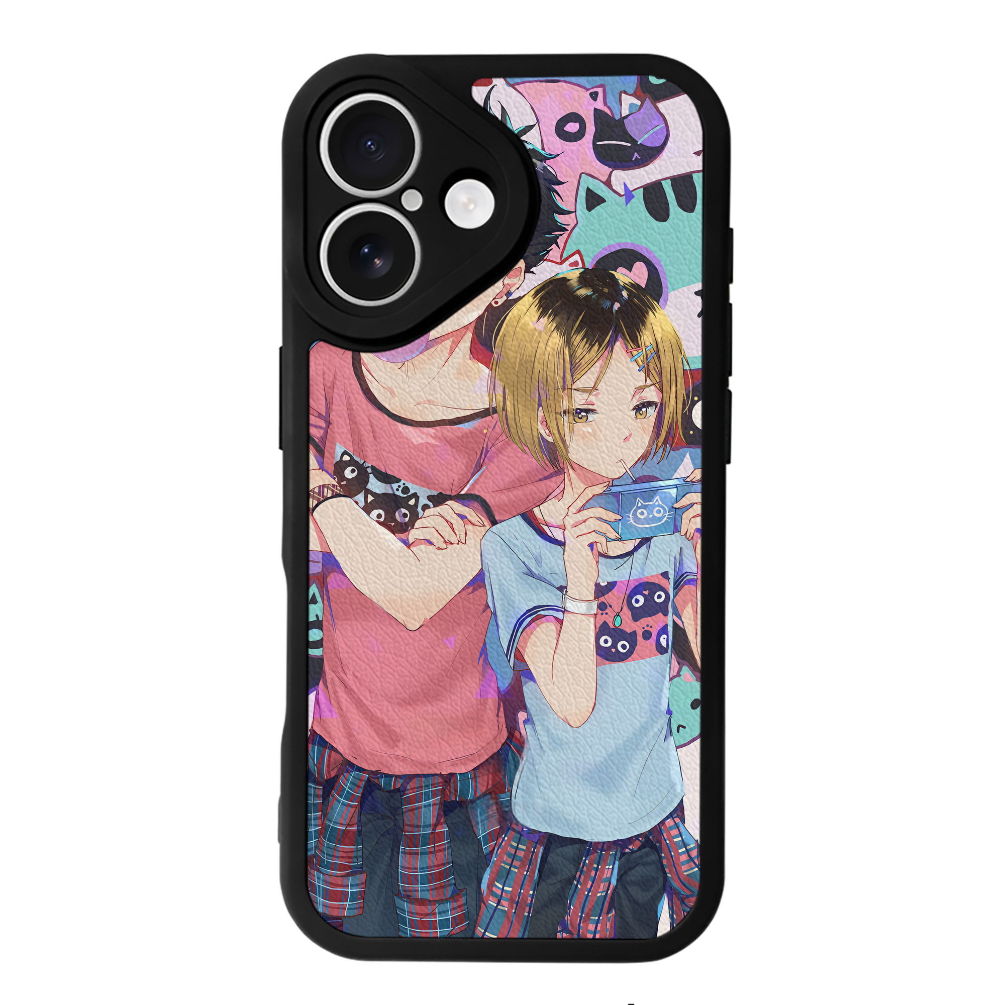 （画像用） ハイキュー!! Haikyu!! 【iPhone 16シリーズ対応】シリコンスマホケース（レザー調） 材質：シリコン